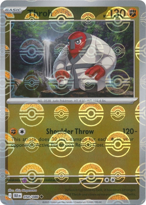 Black Bolt Throh #50/86 Pokeball Holo